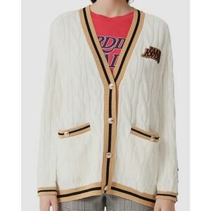 MAJE Moulin Cable-Knit Cardigan‎ Small